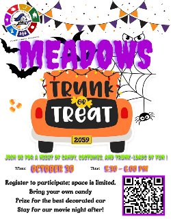 "Meadows Trunk or Treat" QR Code 